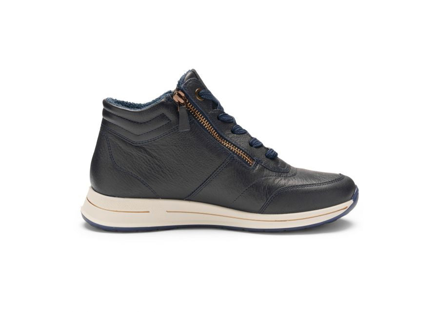 Ara Wide Fit Navy Ankle Boot|122480817A