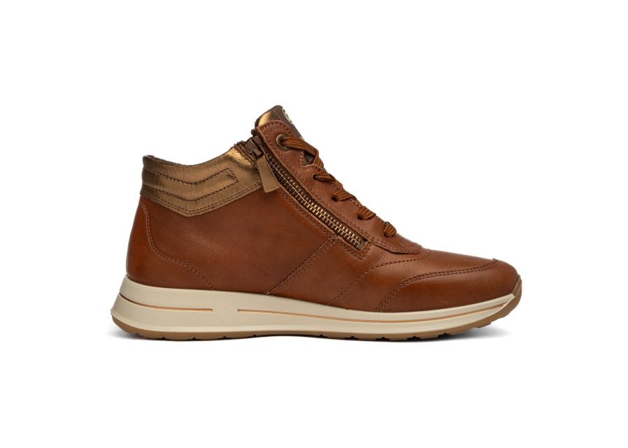 Ara Wide Fit Brown Ankle Boot|122480845