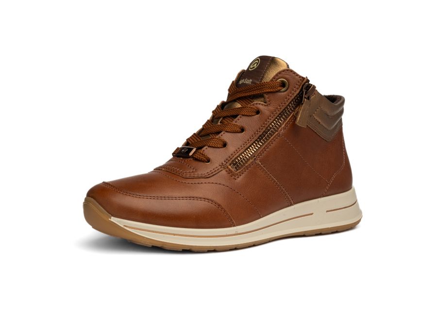 Ara Wide Fit Brown Ankle Boot|122480845
