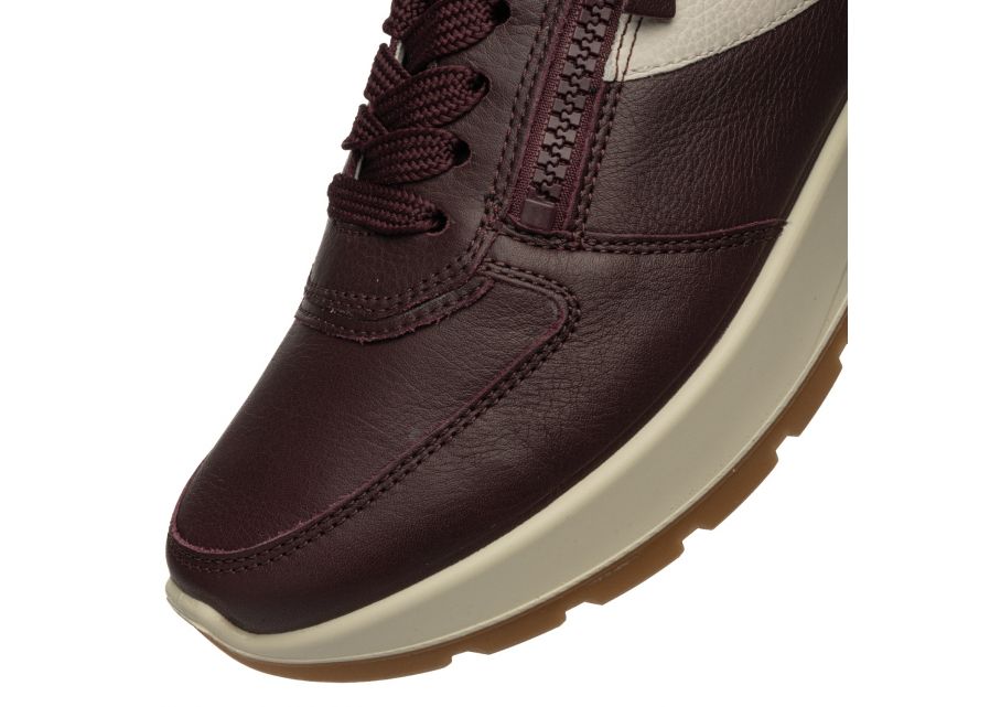 Ara Wide Fit Burgundy Trainer|122511218