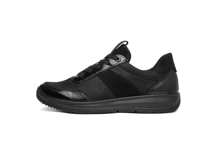 Ara Wide Fit Black Trainer|122553210