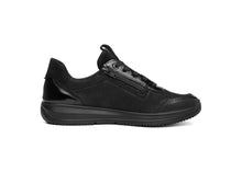 Load image into Gallery viewer, Ara Wide Fit Black Trainer|122553210

