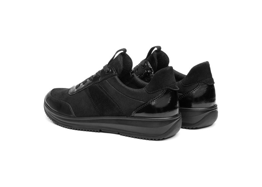 Ara Wide Fit Black Trainer|122553210