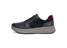 Load image into Gallery viewer, Ara Wide Fit Navy Trainer|122754022
