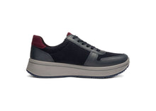 Load image into Gallery viewer, Ara Wide Fit Navy Trainer|122754022
