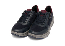 Load image into Gallery viewer, Ara Wide Fit Navy Trainer|122754022
