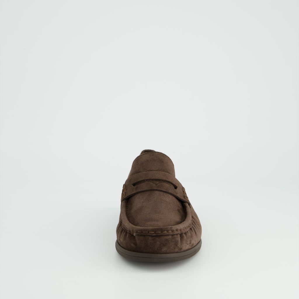 Paul Green Soft Brown Suede Loafer|1228001