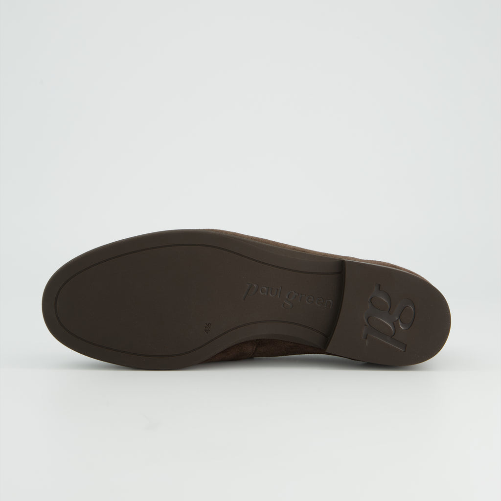 Paul Green Soft Brown Suede Loafer|1228001