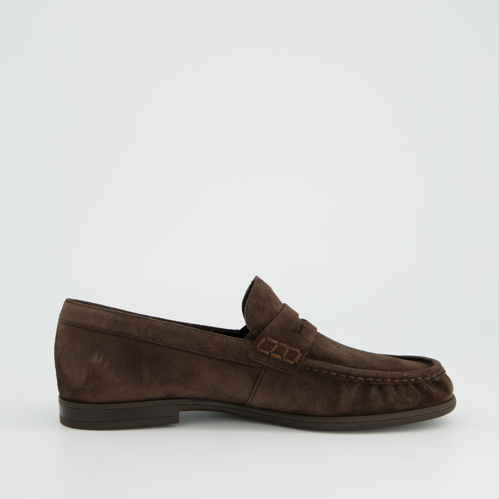 Paul Green Soft Brown Suede Loafer|1228001