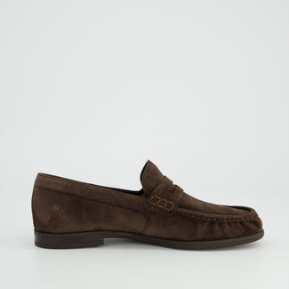 Paul Green Soft Brown Suede Loafer|1228001
