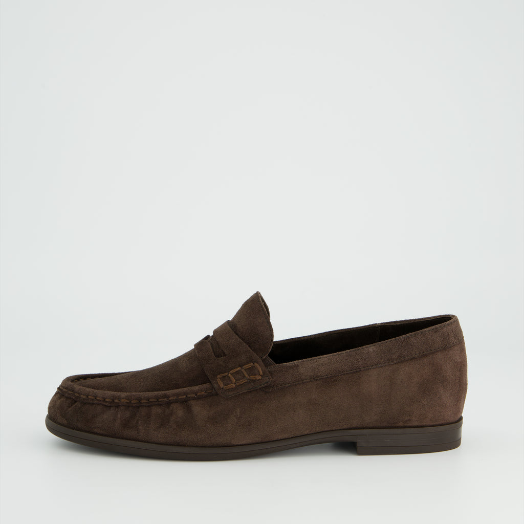 Paul Green Soft Brown Suede Loafer|1228001