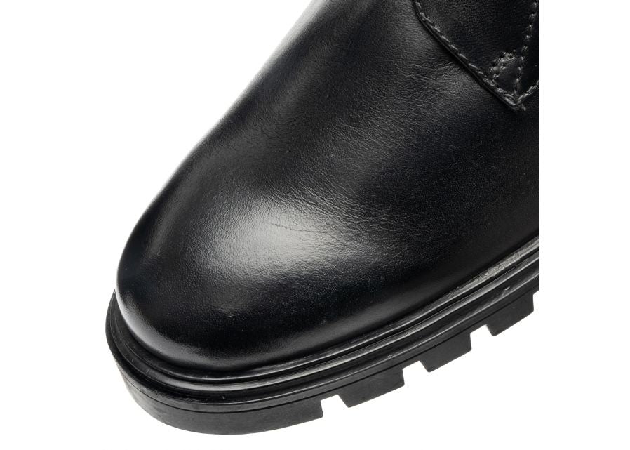 Ara Black Leather Ankle Boot|122952001B