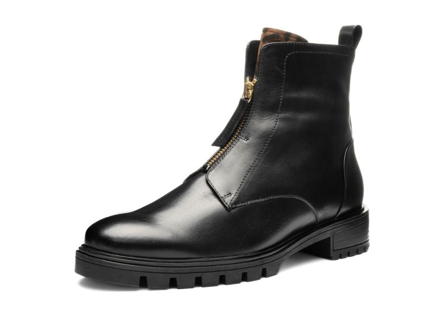 Ara Black Leather Ankle Boot|122952001B
