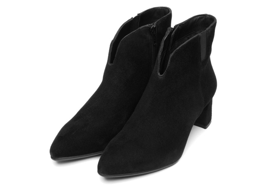 Ara Black Suede Ankle Boot|125240811