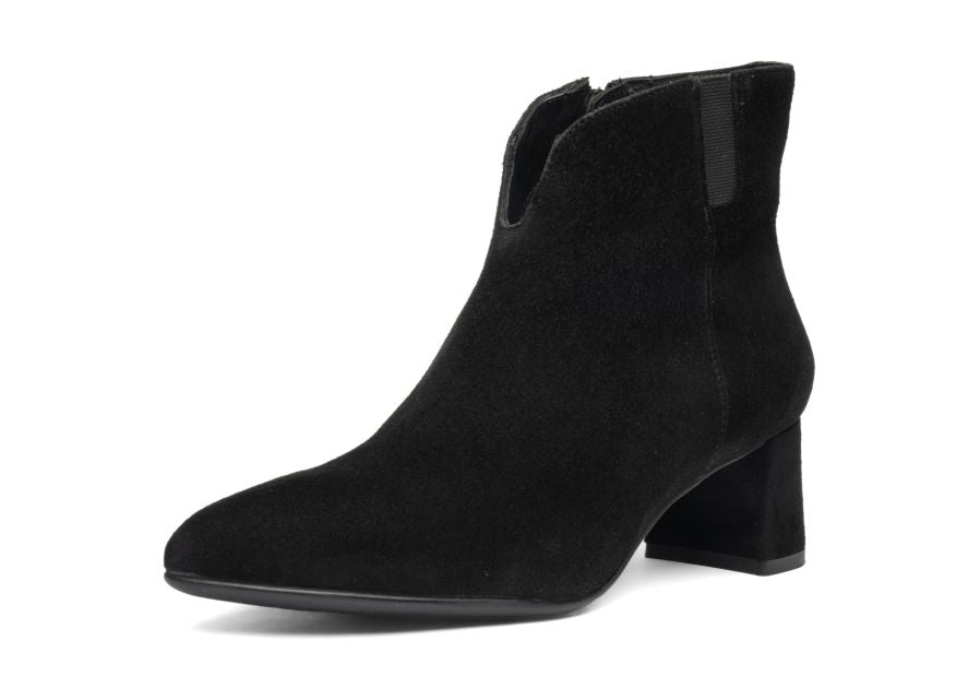Ara Black Suede Ankle Boot|125240811