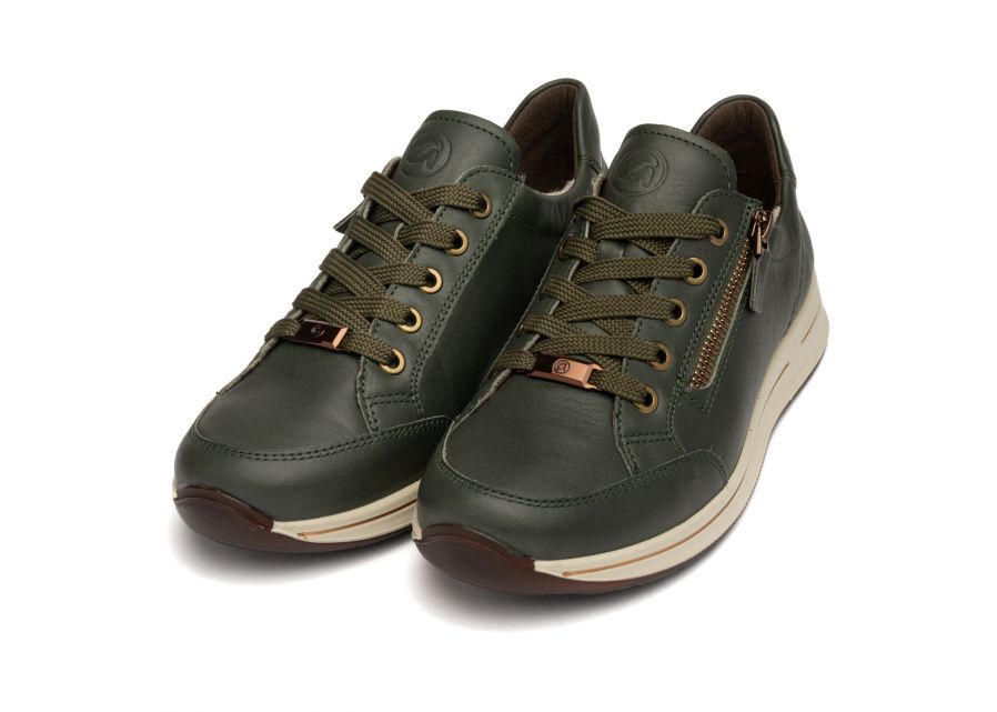 Ara Wide Fit Green Trainer|125480161