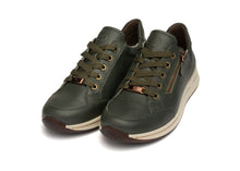 Load image into Gallery viewer, Ara Wide Fit Green Trainer|125480161
