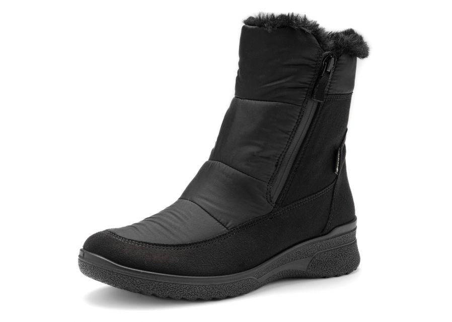 Ara Wide Fit Gore-Tex Black Ankle Boot|125850201