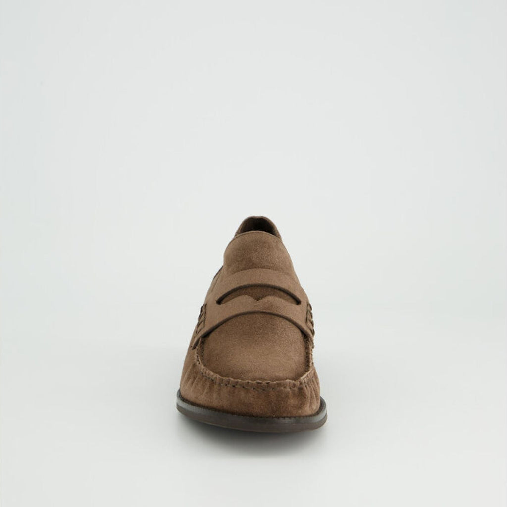 Paul Green Brown Suede Loafer|1260005