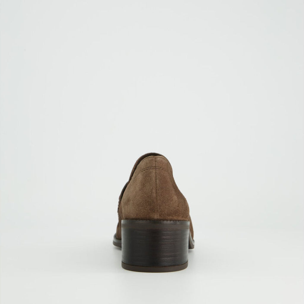 Paul Green Brown Suede Loafer|1260005