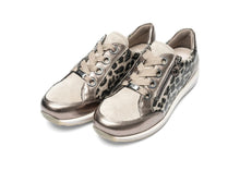 Load image into Gallery viewer, Ara Wide Fit Gold &amp; Leo Trainer|126458705M
