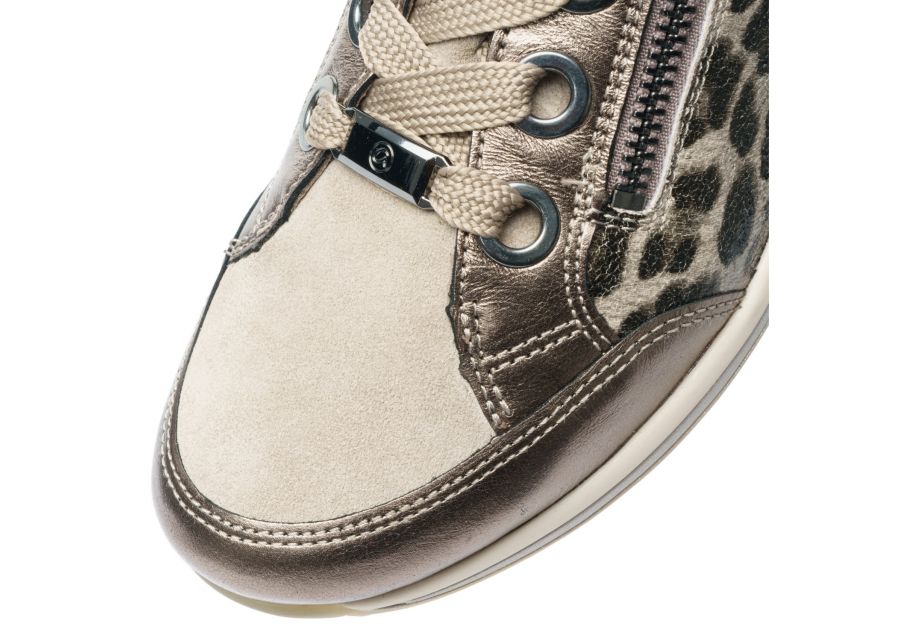 Ara Wide Fit Gold & Leo Trainer|126458705M