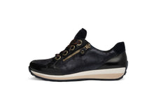 Load image into Gallery viewer, Ara Navy Wide Fit trainer|126458716
