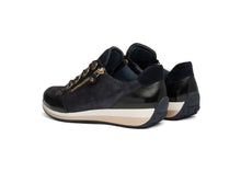 Load image into Gallery viewer, Ara Navy Wide Fit trainer|126458716
