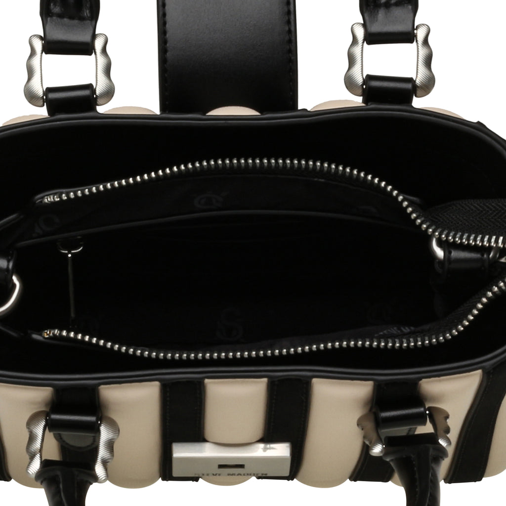 Steve Madden Black and Cream Bag| 13002509B1