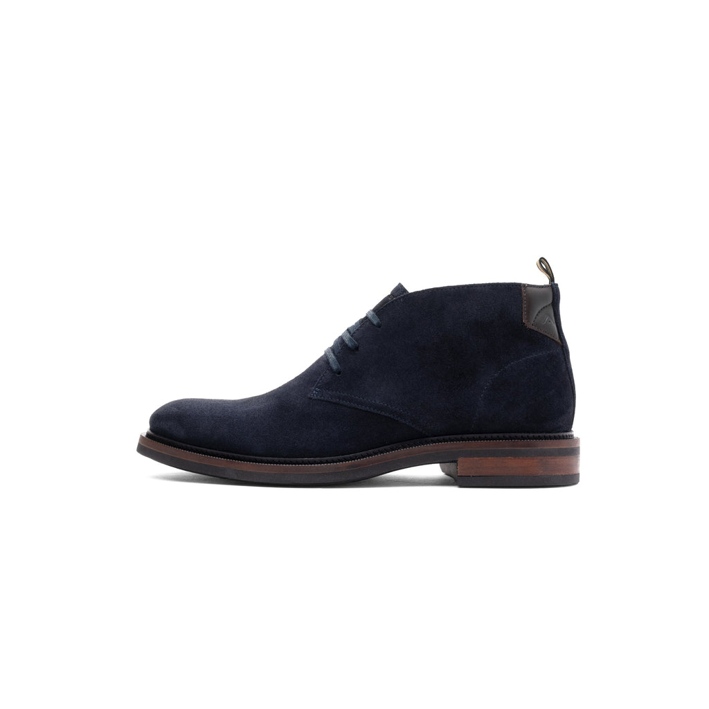 Ambitious Navy Suede Laced Ankle Boot|1364211279