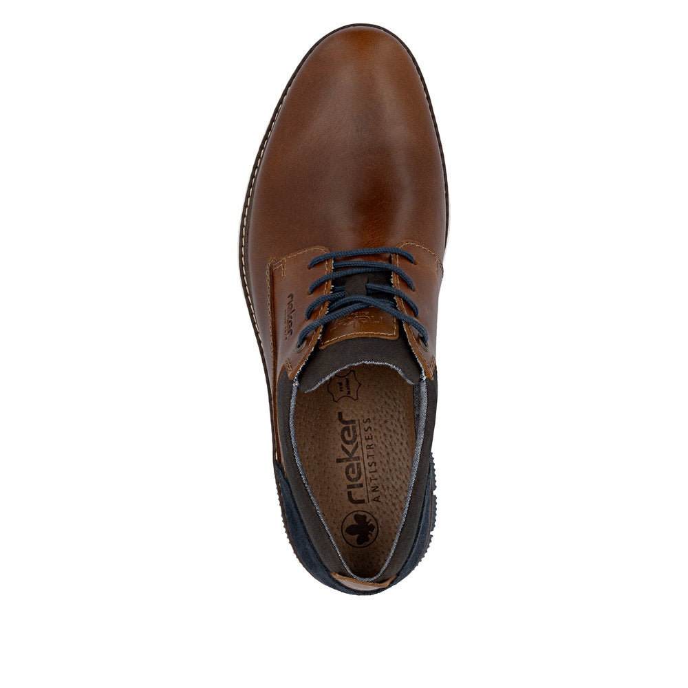 Rieker Cognac Comfort Shoe|1440524A
