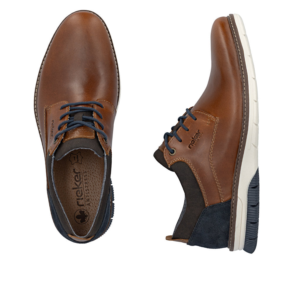 Rieker Cognac Comfort Shoe|1440524A