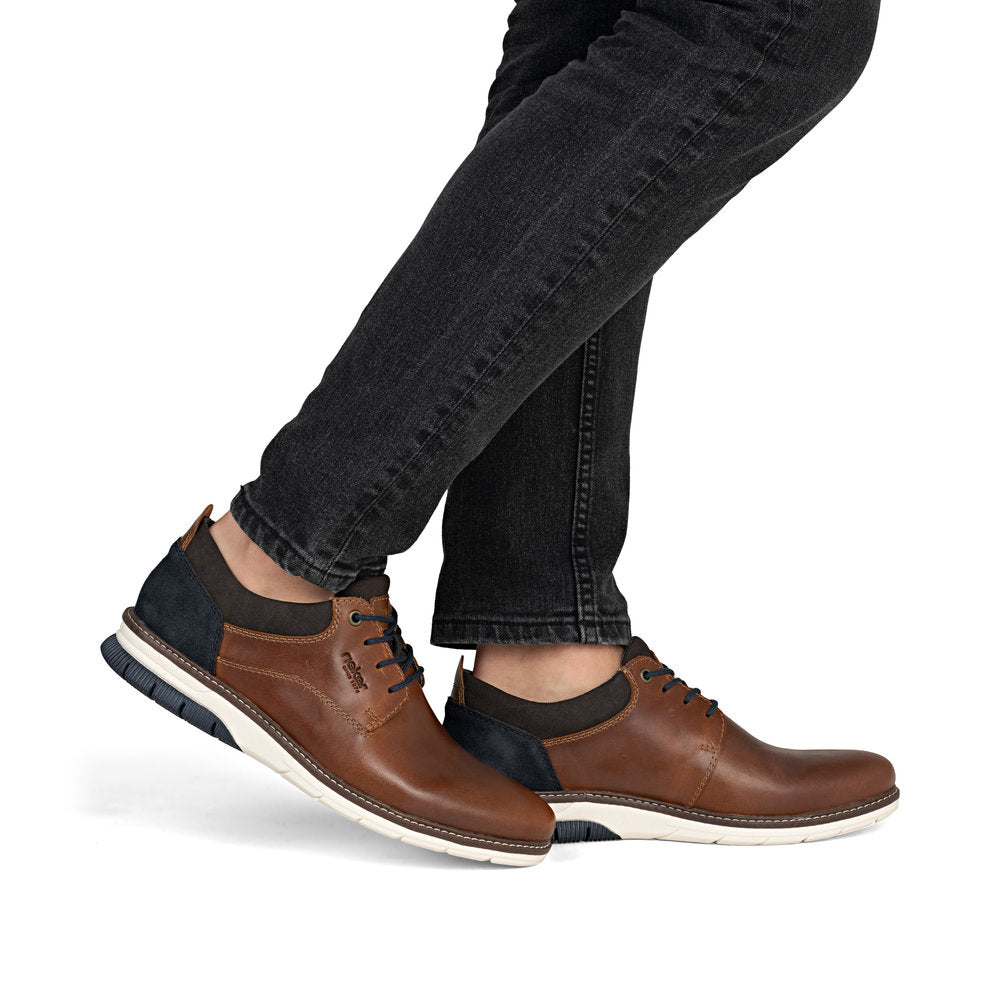 Rieker Cognac Comfort Shoe|1440524A