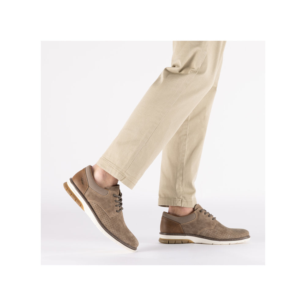 Rieker Brown Comfort Laced Shoe|1442520