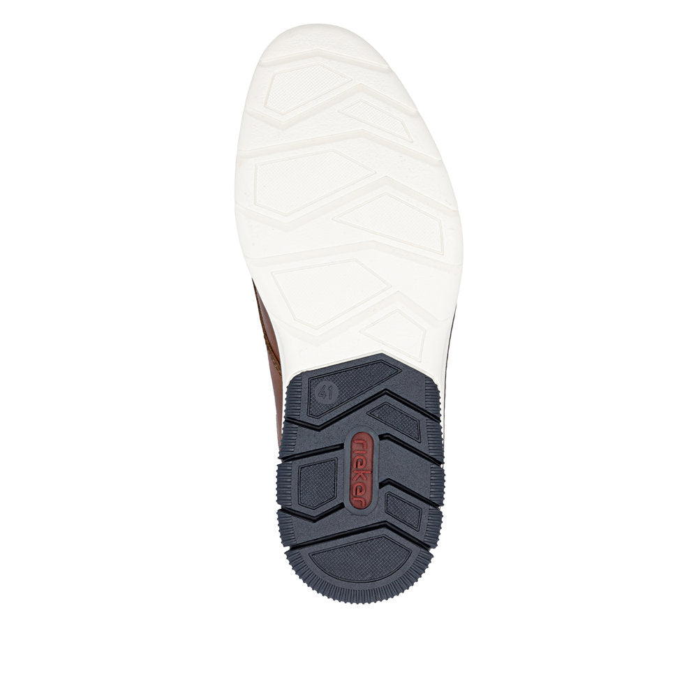 Rieker Wide Fit Brown Laced Shoe|1445422
