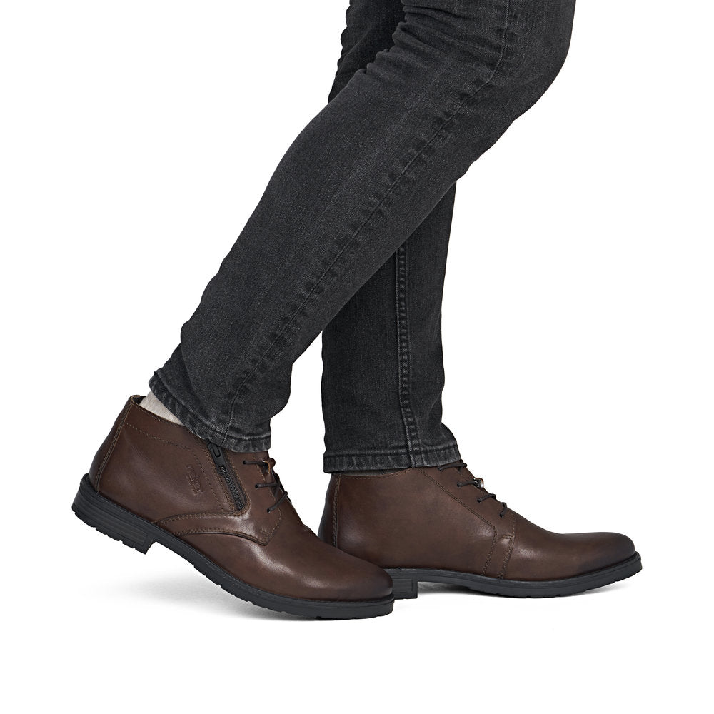 Rieker Wide Fit Brown Ankle Boot|1460925