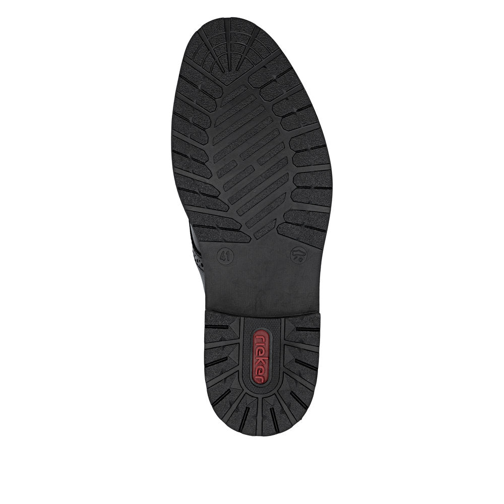 Rieker Wide Fit Black Business Shoe|1464200B