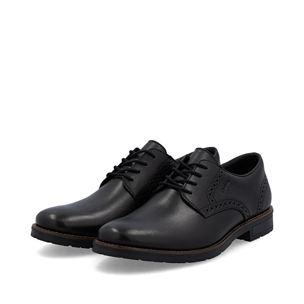 Rieker Wide Fit Black Business Shoe|1464200B