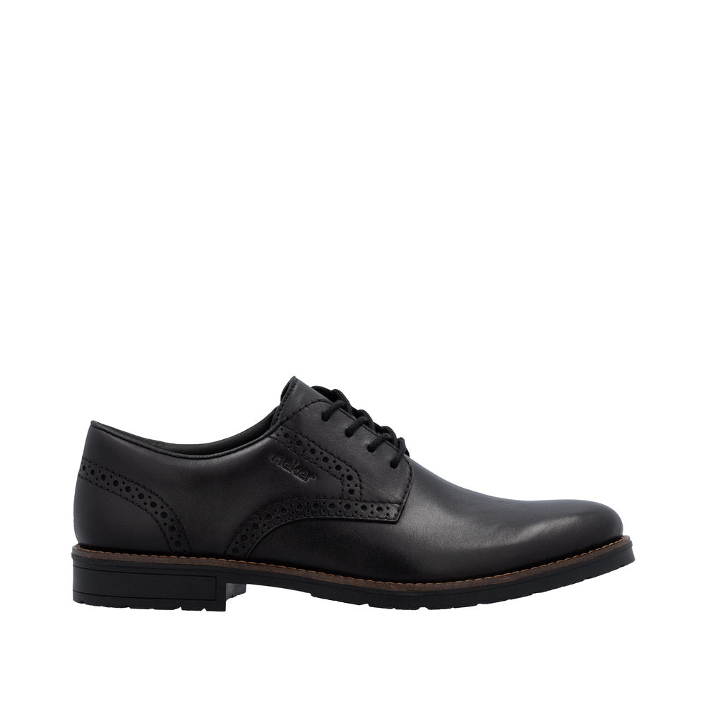 Rieker Wide Fit Black Business Shoe|1464200B
