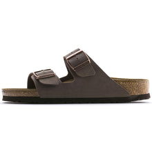 Load image into Gallery viewer, Brown sandal with cork sole on a white background
