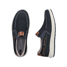 Load image into Gallery viewer, Rieker Wide Fit Navy Comfort Slip On|1696814
