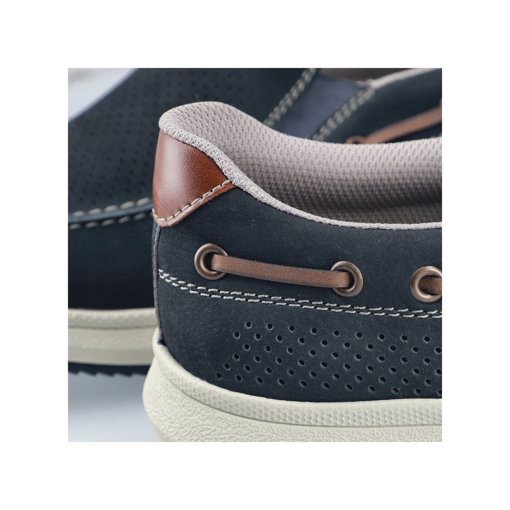 Rieker Wide Fit Navy Comfort Slip On|1696814