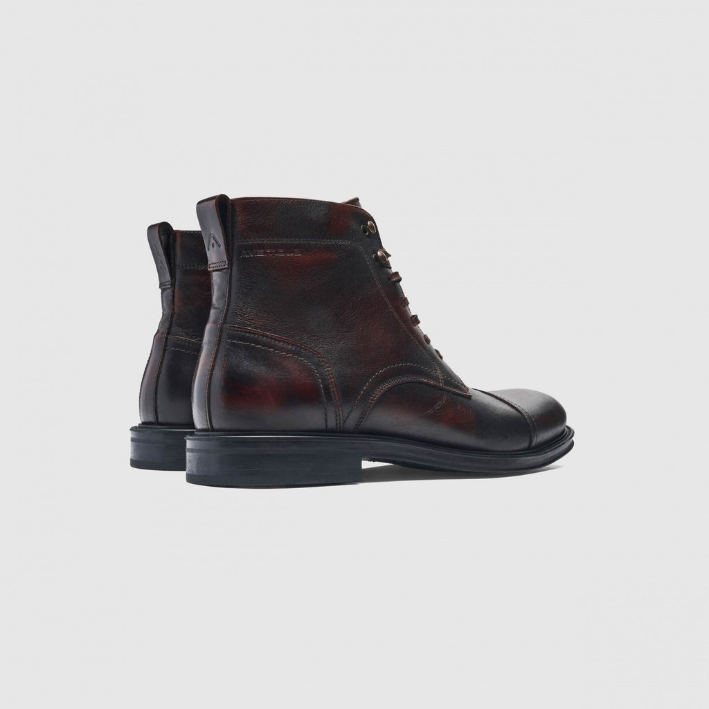 Ambitious Dark Brown Laced Ankle Boot|137127600