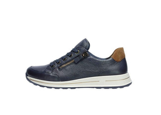 Ara Navy Soft Leather Trainer|122480122N