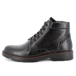 Igi & Co Black Leather Laced Ankle Boot|8607400