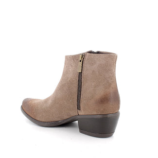 Igi & Co Double Zip Taupe Suede Boho Ankle Boot|8698011