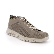 Load image into Gallery viewer, Brown sneaker with white laces on a white background
