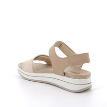 Load image into Gallery viewer, Beige sandal with a white sole on a white background
