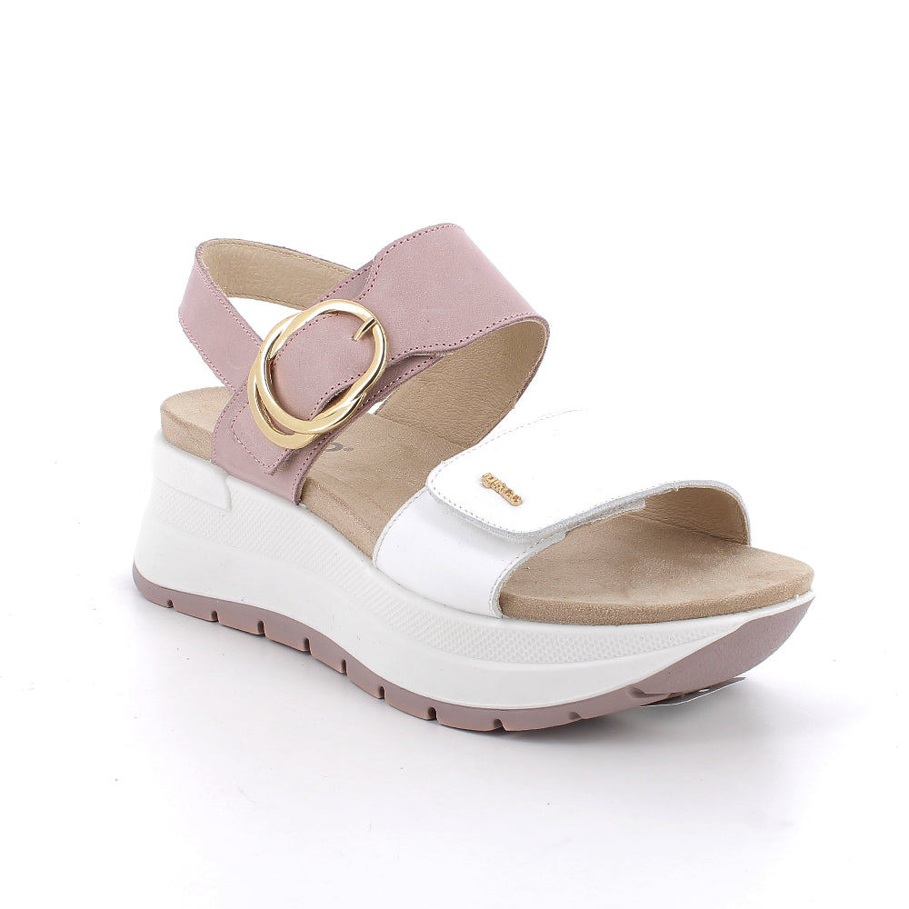 Igi & Co Pink and White Platform Sandal|11780552