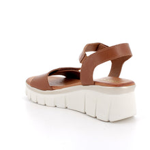 Load image into Gallery viewer, Brown sandal with white sole on a white background
